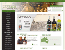 Tablet Screenshot of cerbaco.com.au